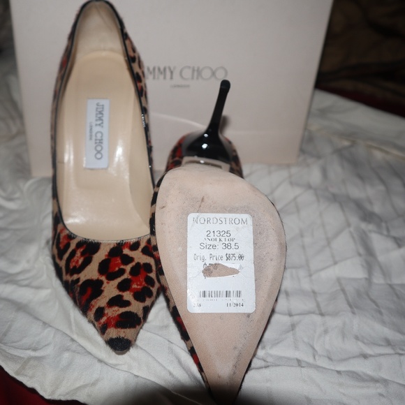 Anouk lop leopard red jimmy choo - Picture 3 of 5